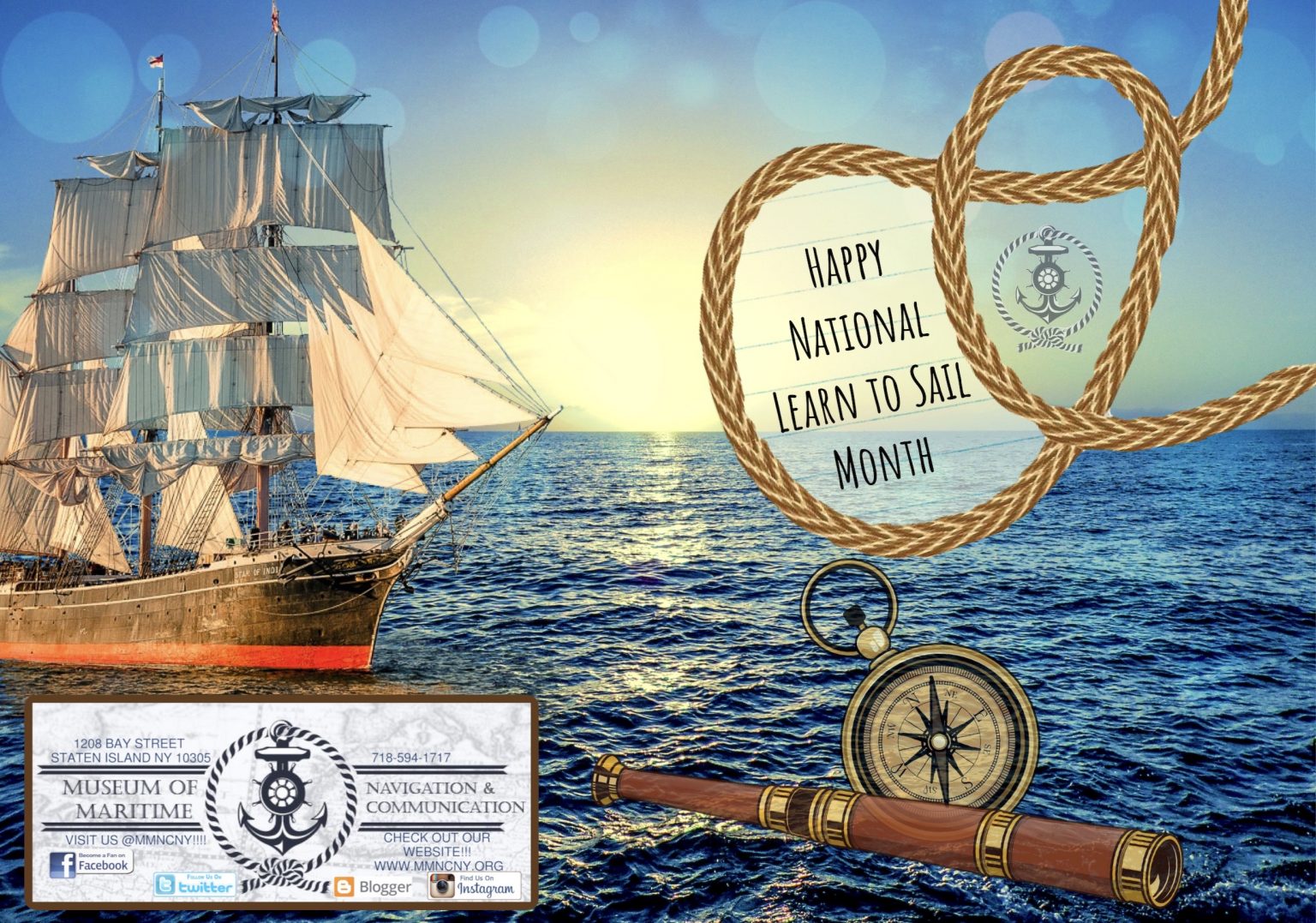 National Learn to Sail Month (July) Museum of Maritime Navigation and